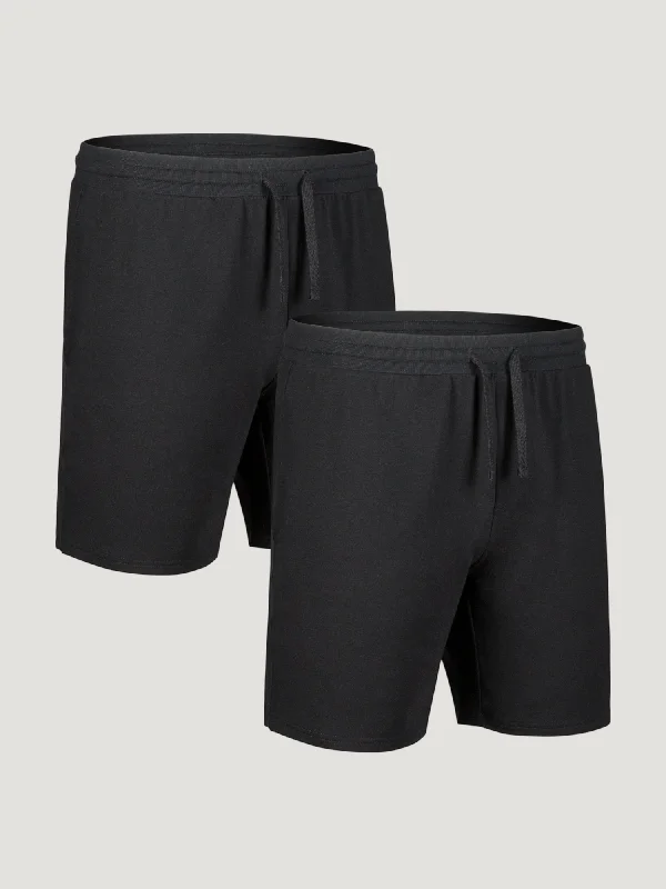 Men's Pants with Shallow PocketsBlack Day Off Short 2-Pack