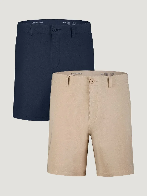 Men's Pants with Water-Resistant FabricEveryday Shorts 2.0 Neutrals 2-Pack