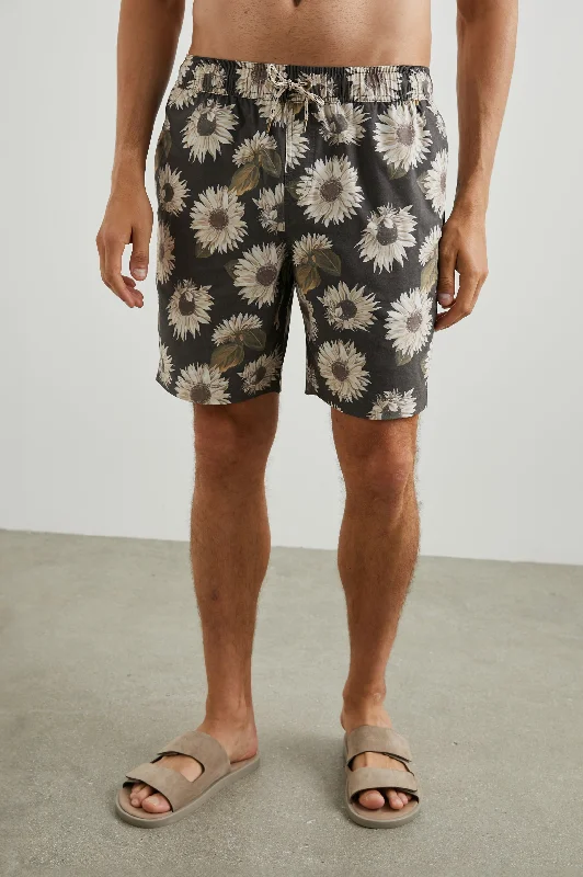 Men's Dress Pants for Special EventsKIAN SWIM SHORT - SUNFLOWER TWIRL BARK