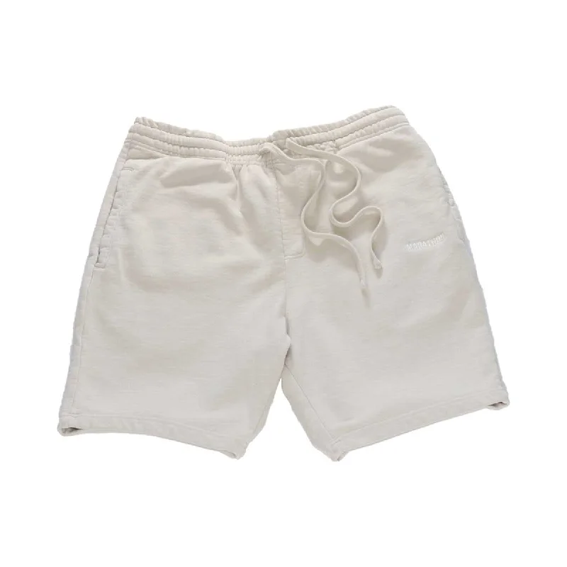 Men's Button-Fly Pants for a Traditional TouchMarathon Life Sweat Shorts - Bone