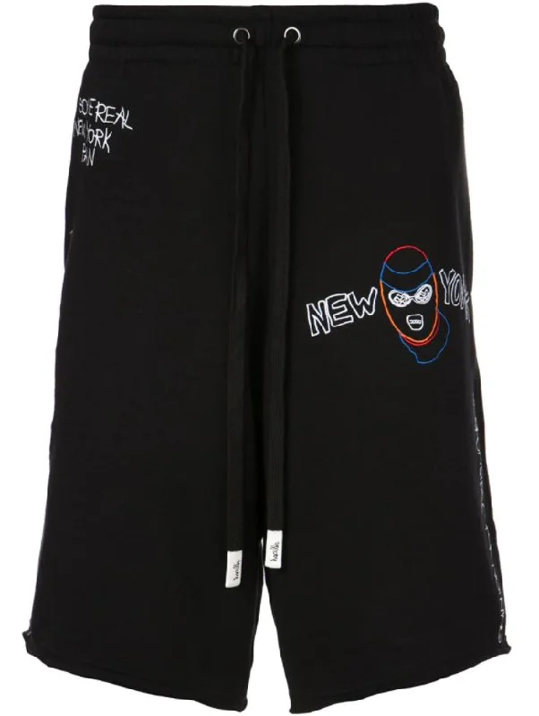 Men's Drawstring Pants for AdjustabilityPSYCHO SHORT BLACK