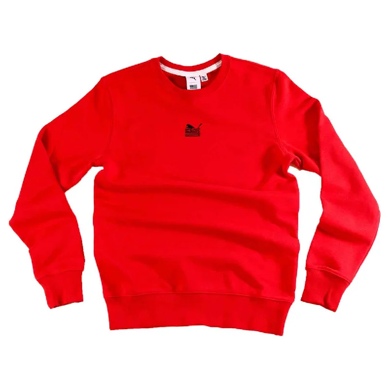 Men's Pants with Logo EmbossmentsPUMA x TMC Everyday Hussle Collection Sweatshirt - Red