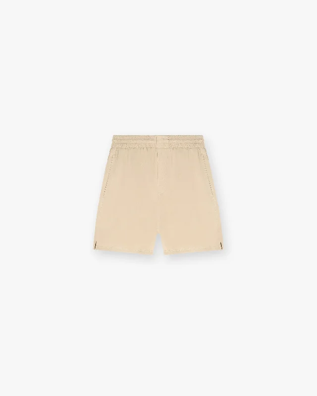 Men's Solid-Colored Pants for VersatilityResort Shorts - Latte