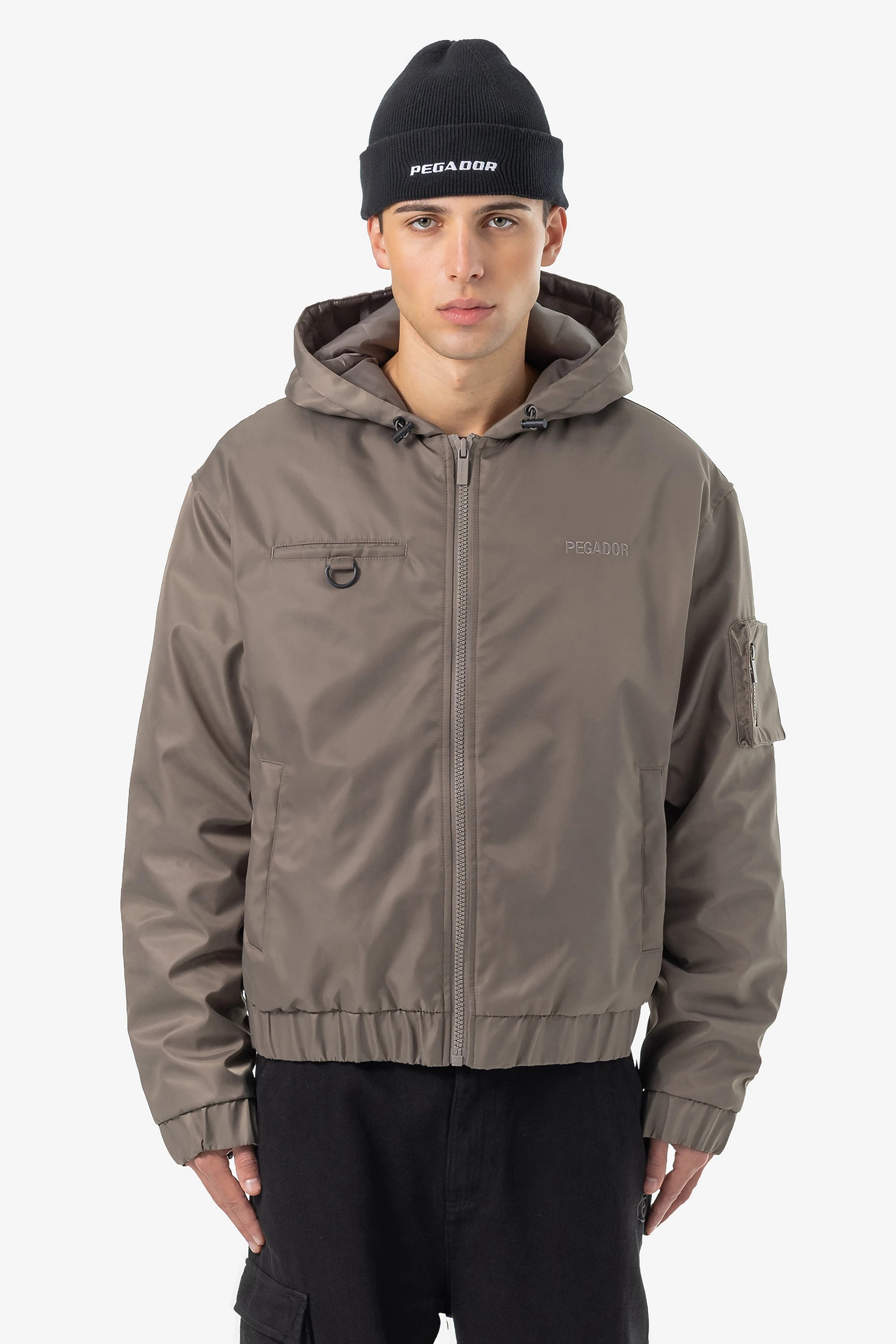 Men's Coats with ZippersBensley Bomber Jacket Dust Brown