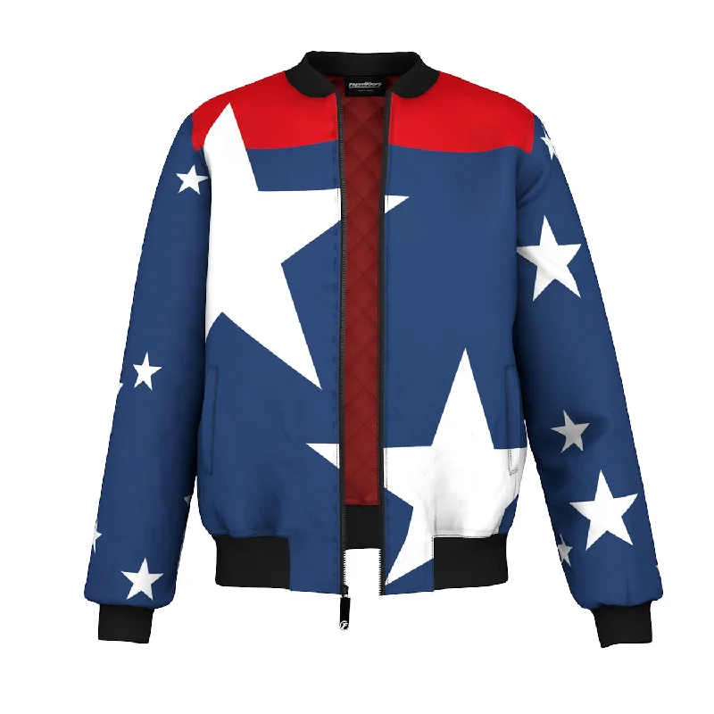 Men's Coats with Adjustable SleevesBig Stars Bomber Jacket