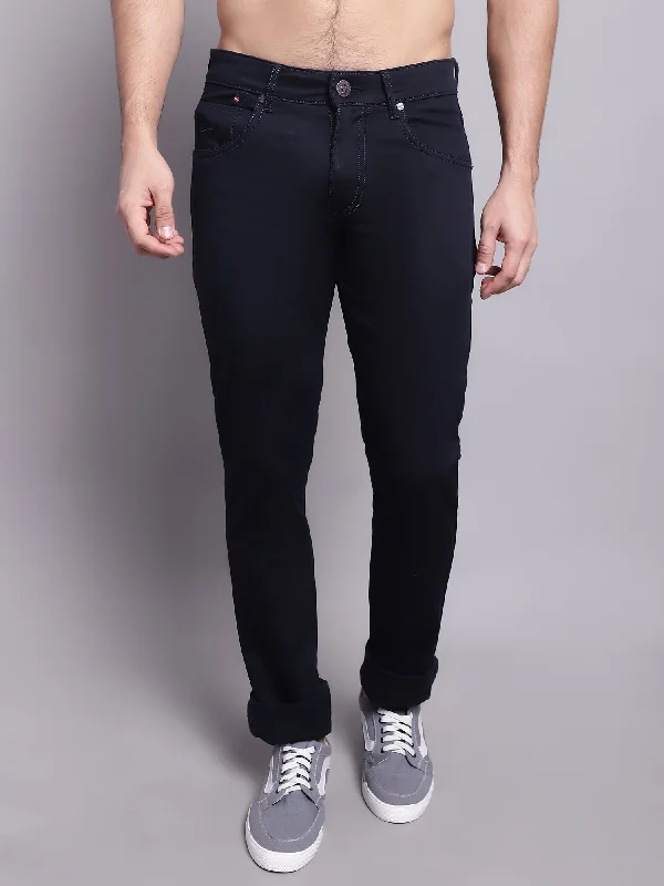 Men's Jeans Made from Recycled MaterialsMen's Ultra Narrow fit No Fade Navy Blue  Jeans