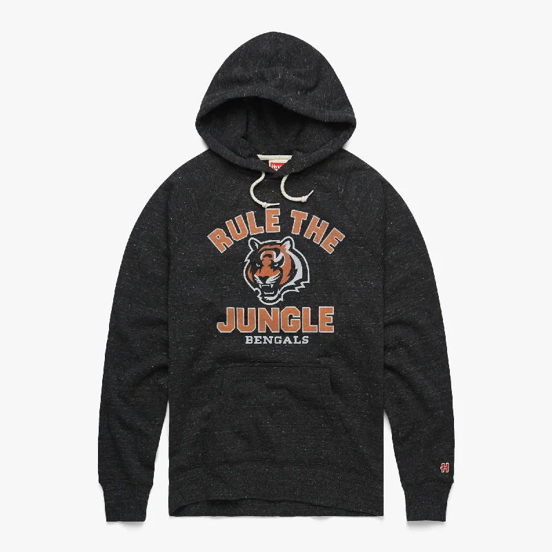 Men's Hoodies with Adjustable HoodsCincinnati Bengals Rule The Jungle Hoodie