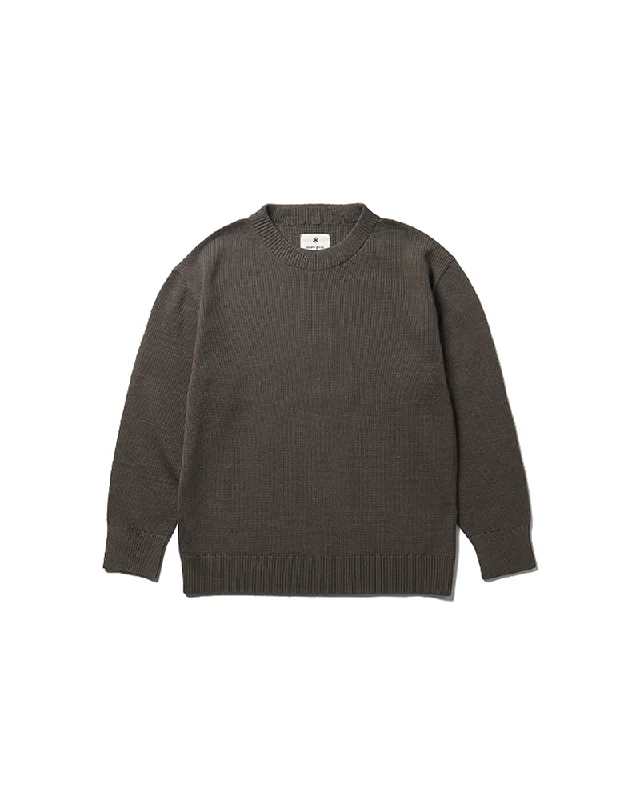 Striped Men's TopsCo/Ny/Pe Knit Crew Neck