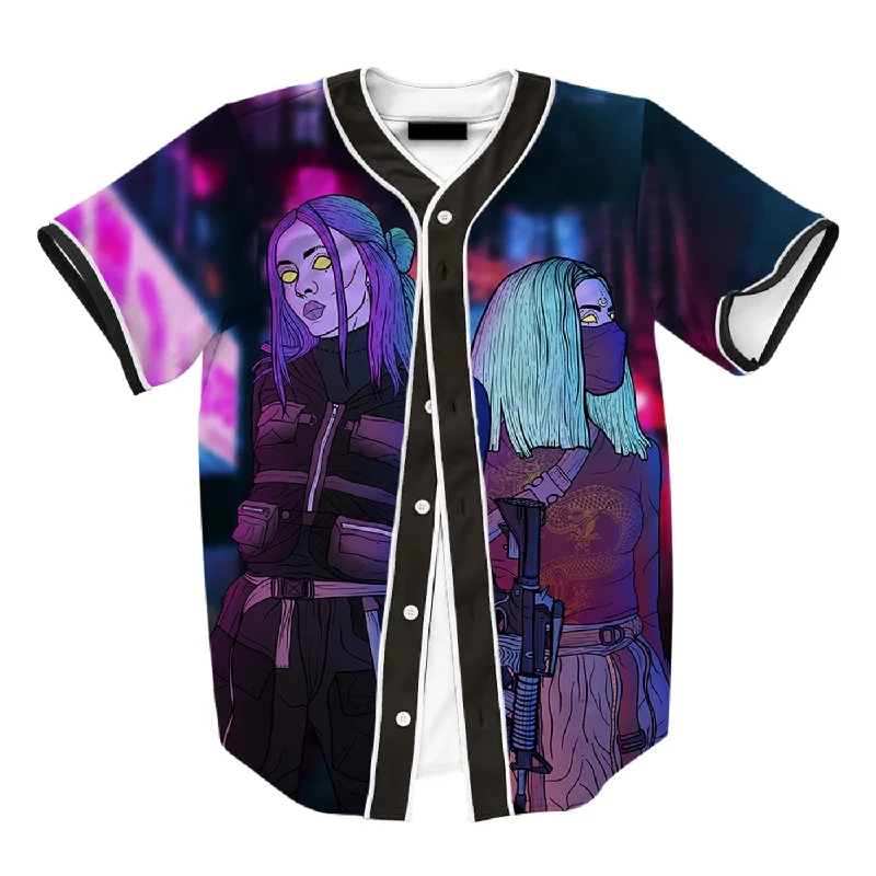 Men's Flowy Shirts for a Relaxed LookCyber Punk Jersey