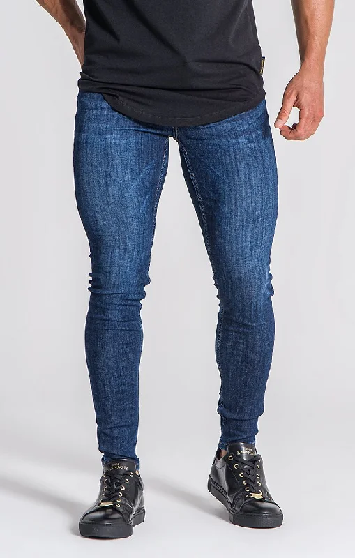 Cool Men's JeansDark Blue Core Skinny Jeans