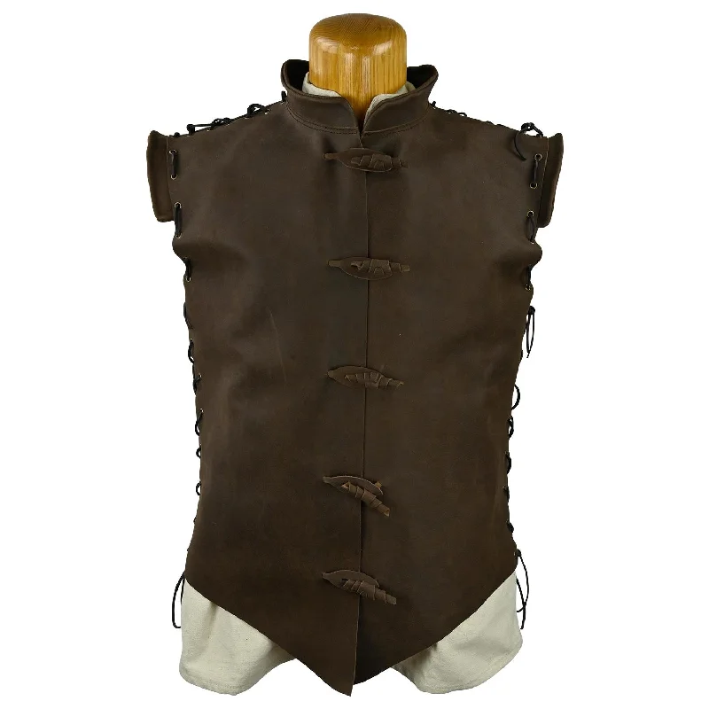 Men's Sleeveless TopsDiego Leather Jerkin