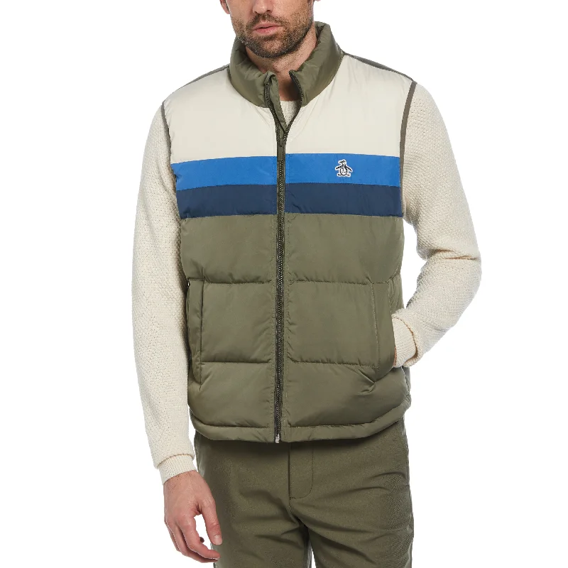 Men's Coats for All SeasonsColor Block Puffer Vest