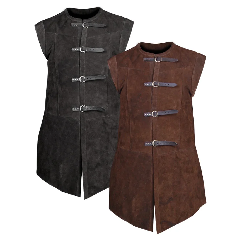 Layered Men's VestsGaren suede vest short