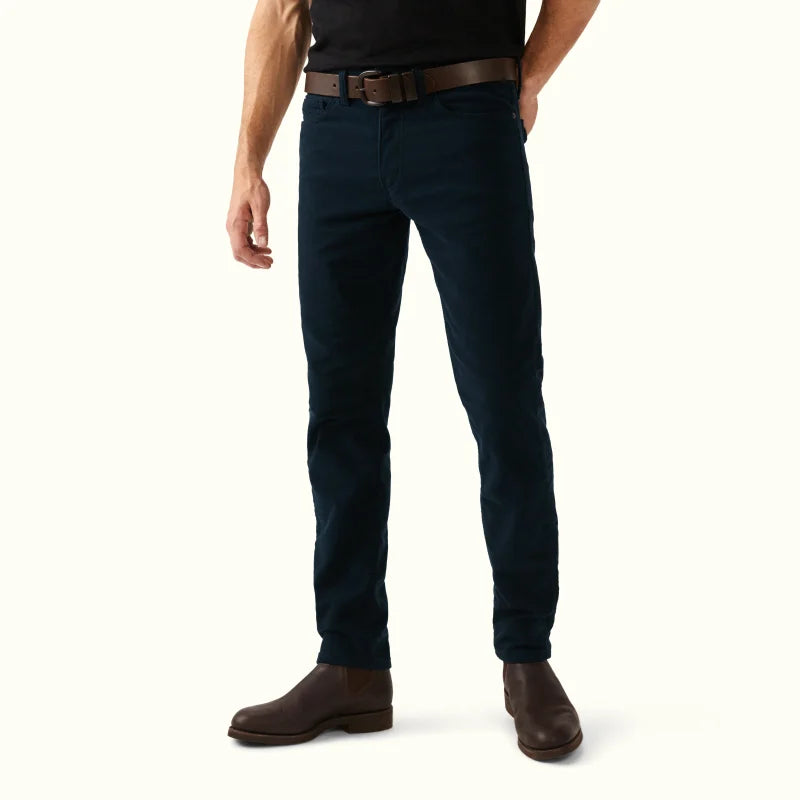 Men's Jeans for Everyday WearLoxton Jean - Stretch Moleskin - Navy