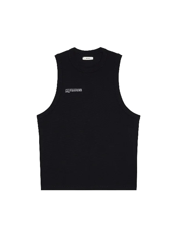 Men's Coats with Breathable FabricMen's Cotton Tank Top—black