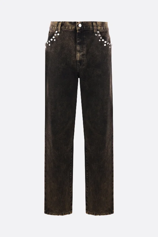 Premium Men's JeansWarkworth denim jeans with metal rivets