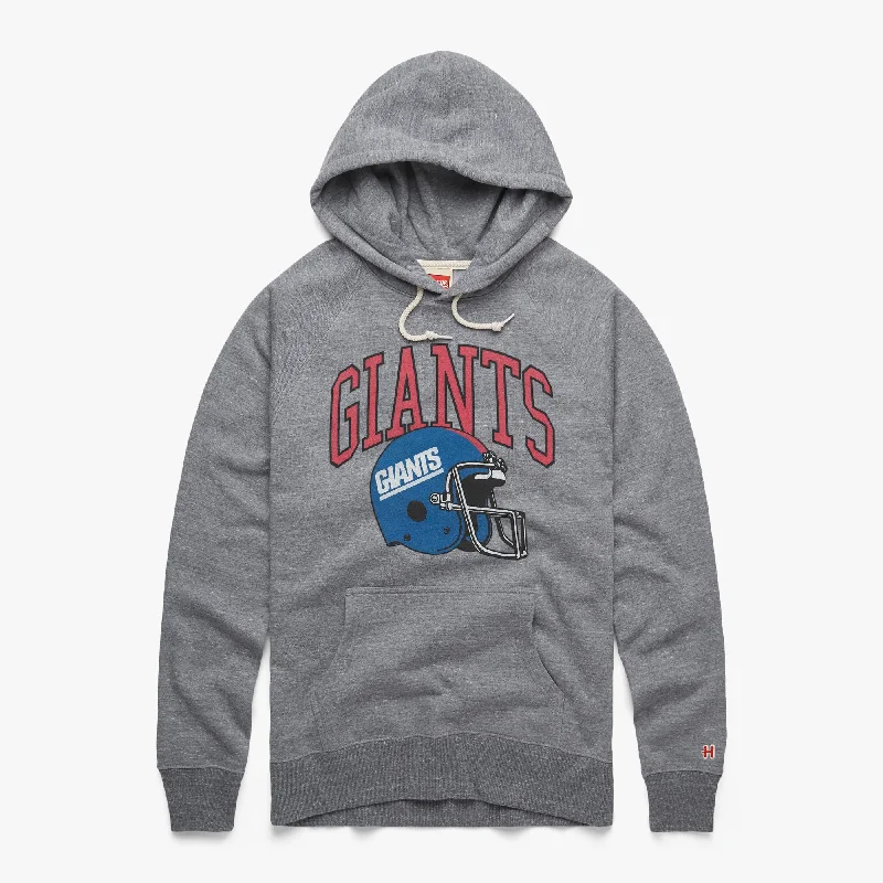 Men's Hoodies with Relaxed FitsNew York Giants Helmet Retro Hoodie