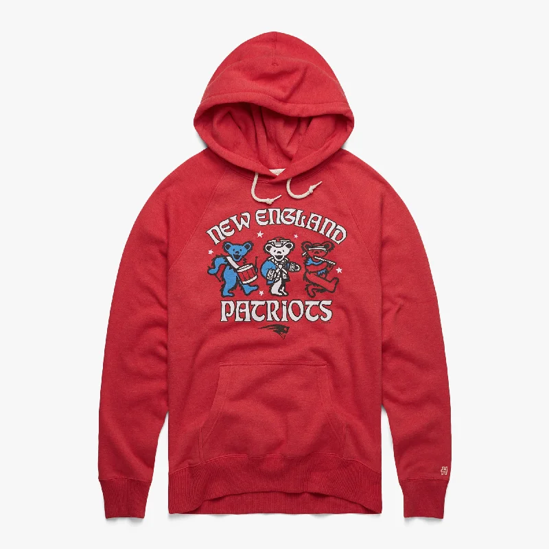 Men's Hoodies with Lined HoodsNFL x Grateful Dead x Patriots Hoodie