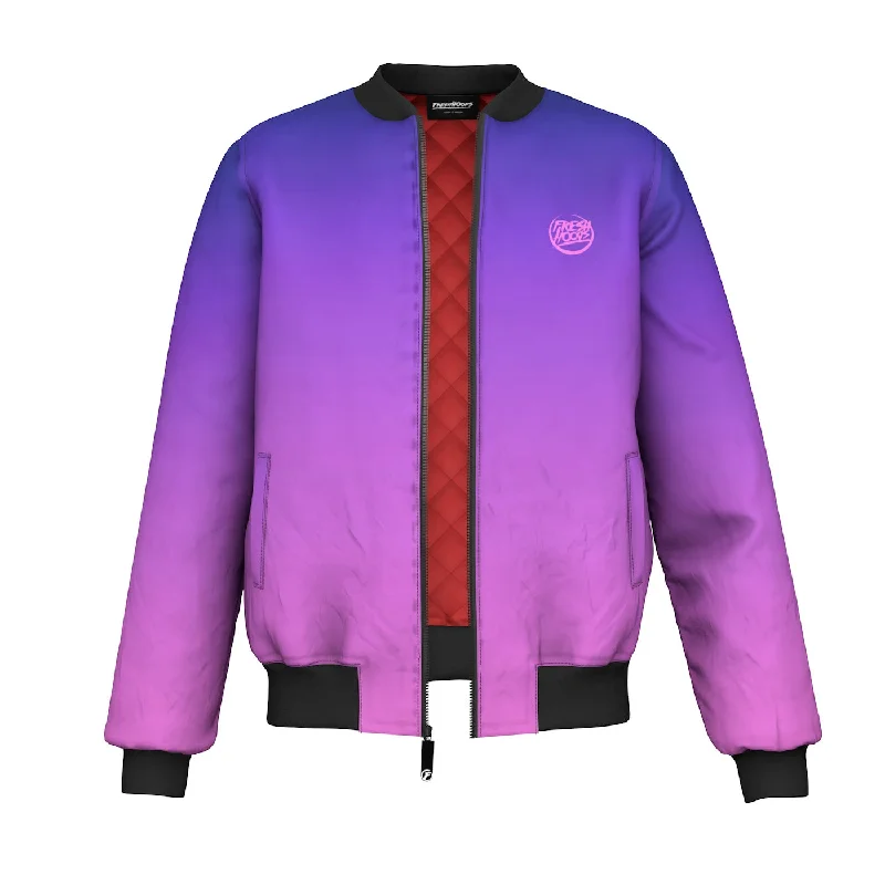 Men's Coats Made in the USAOff Purple Bomber Jacket