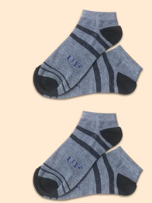 Pack Of 2 Multicolor Ankle Socks for Men MS15