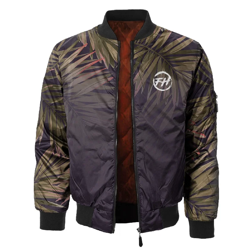 Modern Men's Field JacketsPalm To Fade Bomber Jacket