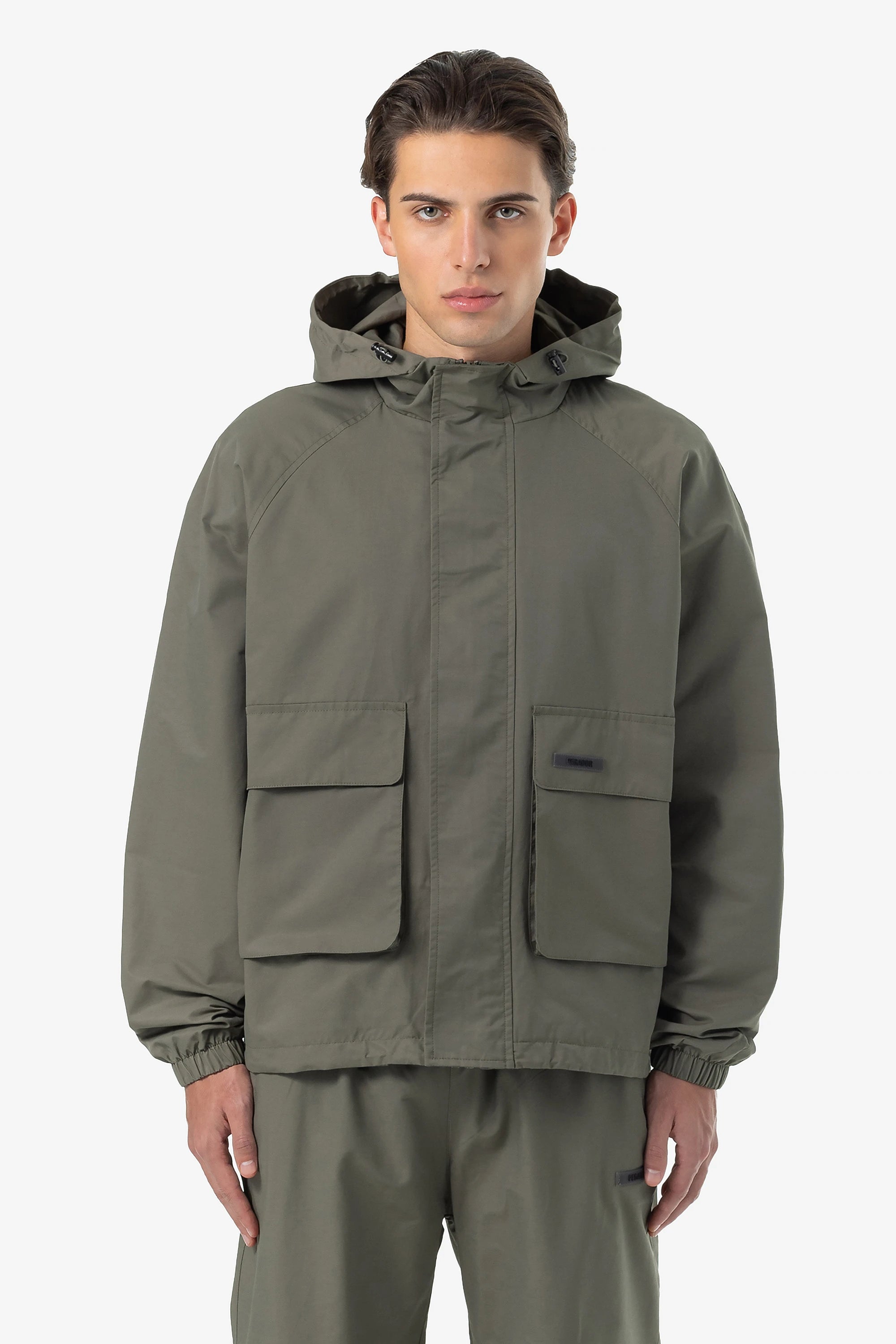 Men's Coats for LayeringPierce Boxy Tech Jacket Faded Olive