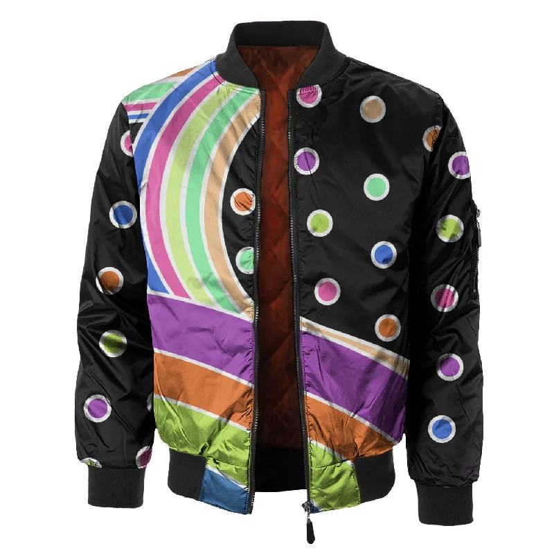 Men's Coats without LiningPolka Bomber Jacket