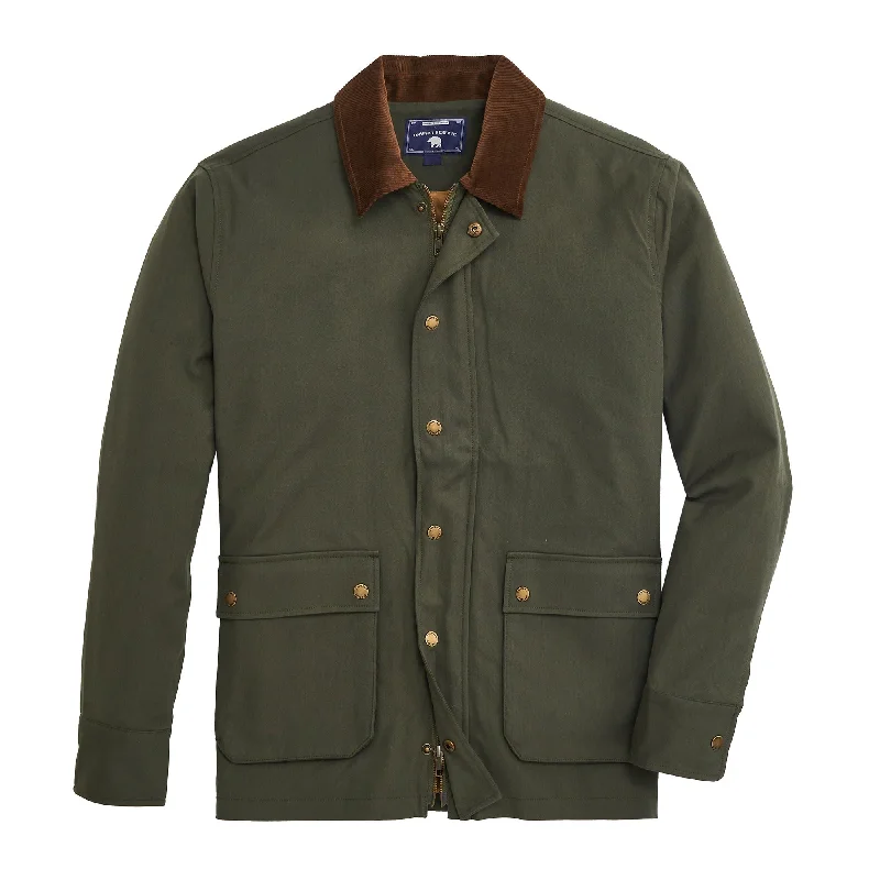 Men's Coats with PocketsRed Hills Stretch Canvas Coat - Olive