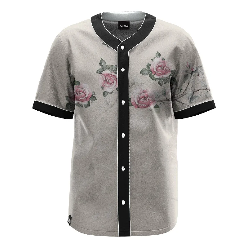 Men's Shirts with Short PlacketsRetro Roses Jersey