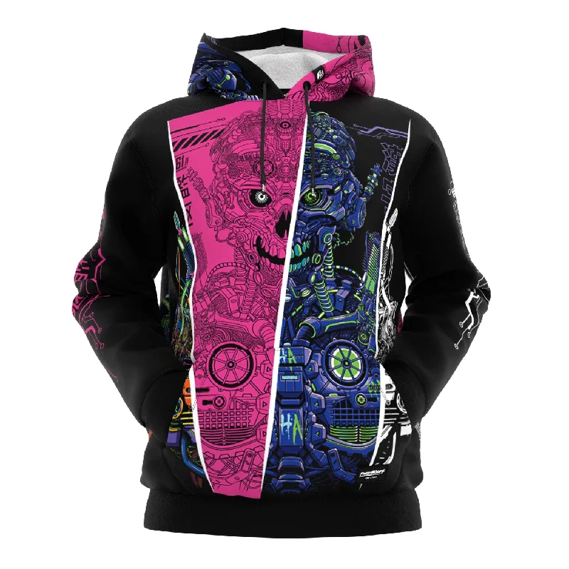 Men's Hoodies for RunningRobotic Skull Hoodie