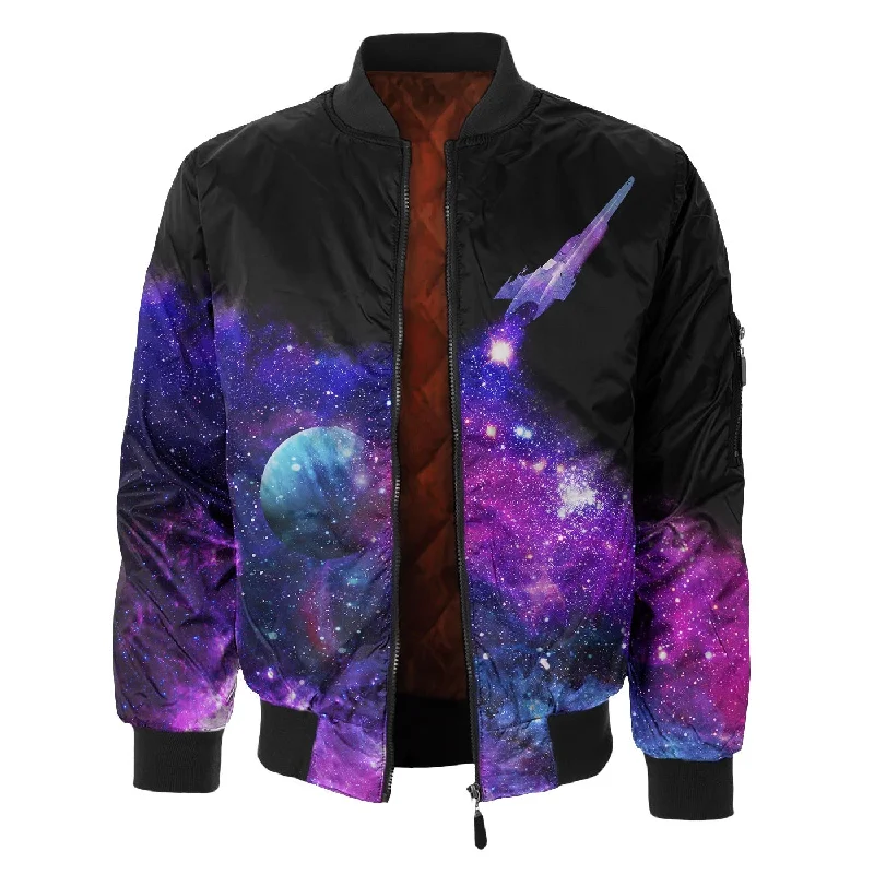 Men's Coats with Hand WarmersRocket Bomber Jacket