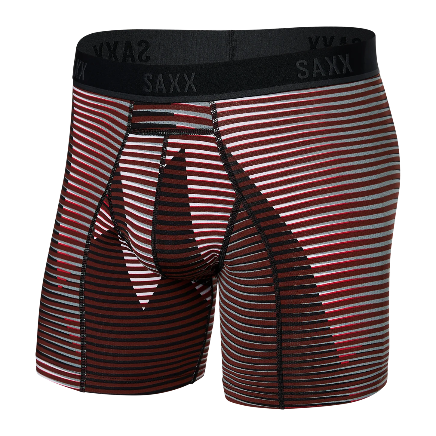 SAXX Kinetic Light-Compression Mesh Boxer Brief - Optic Mountain Dark Brick - SXBB32 OMB