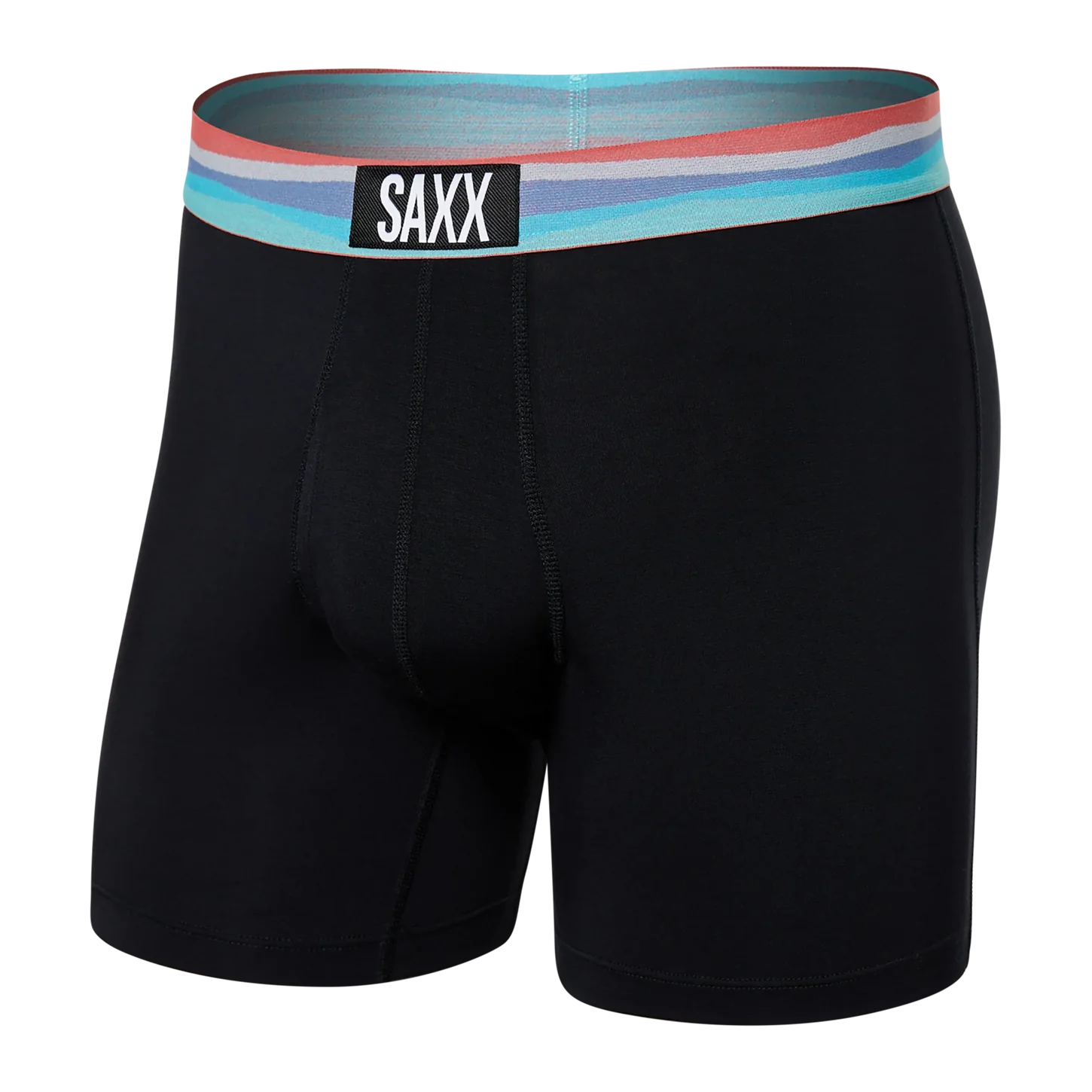 SAXX Ultra Boxer Brief Black Cutback Stripe Waistband - SXBB30F - UTB