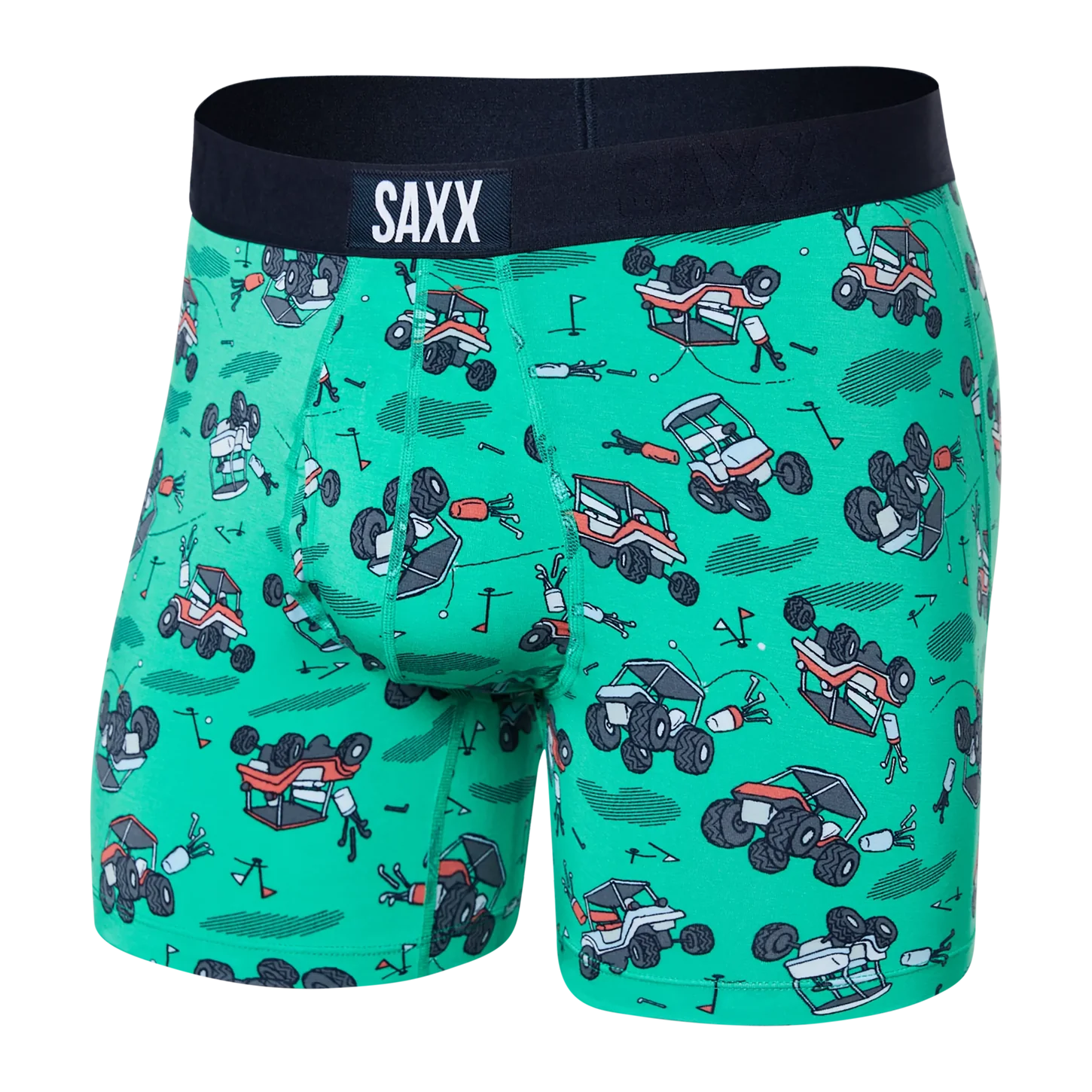 SAXX Ultra Boxer Brief Off Course Carts - Green - SXBB30F - OCG