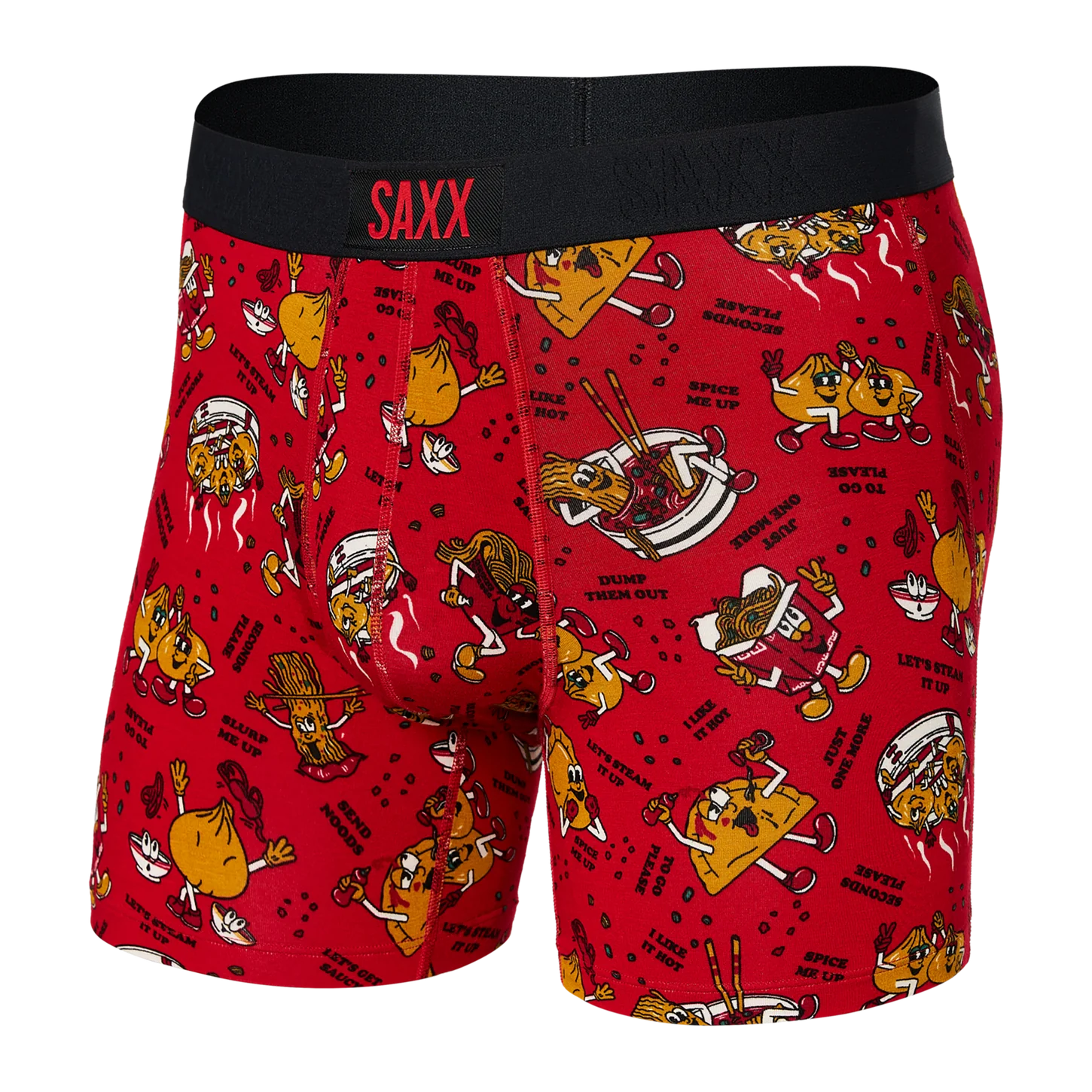 SAXX Vibe Super Soft Boxer Brief - Dumps And Noods Red - SXBM35 DNR