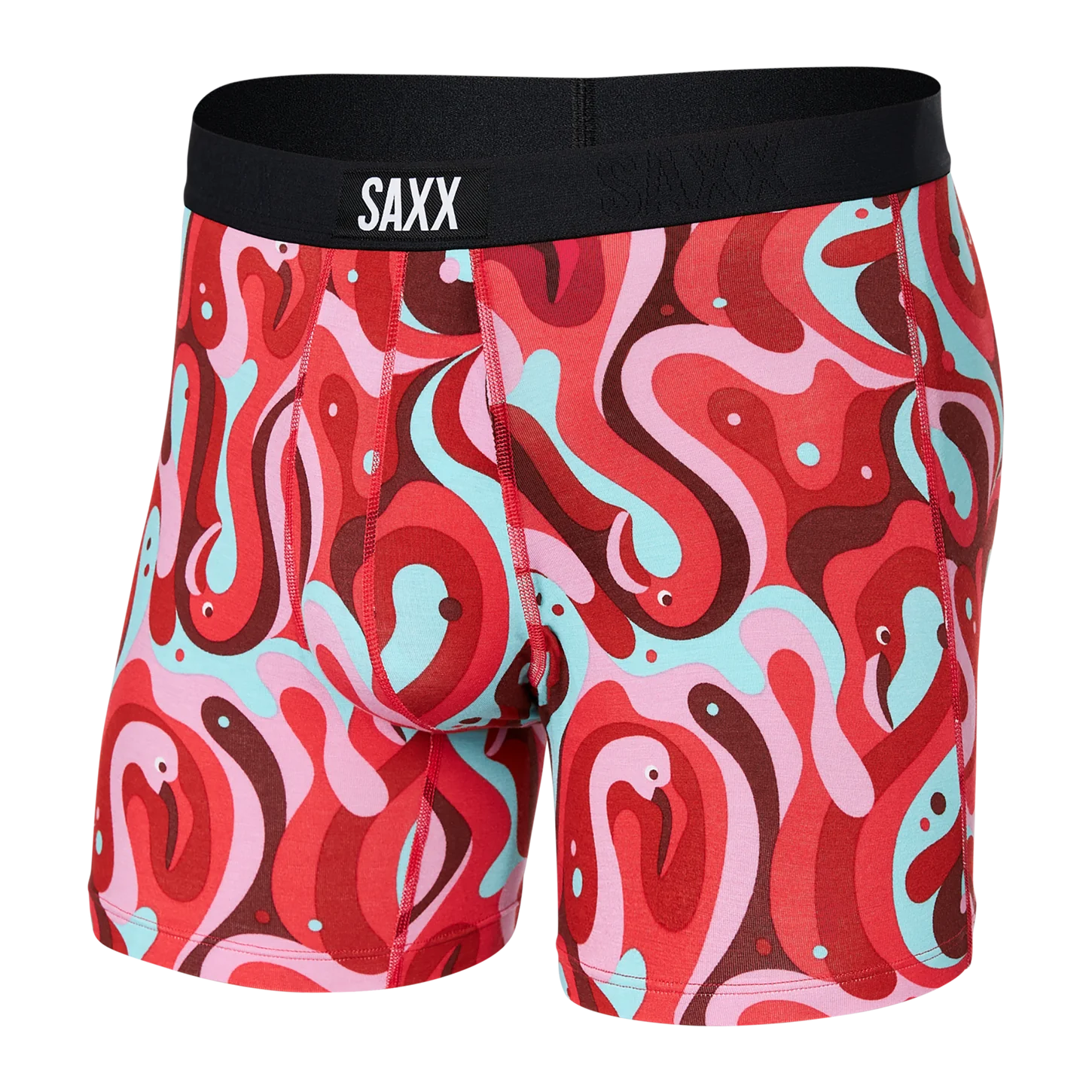 SAXX Vibe Super Soft Boxer Brief - Lava Lamp Flamingo Multi - SXBM35 LLF