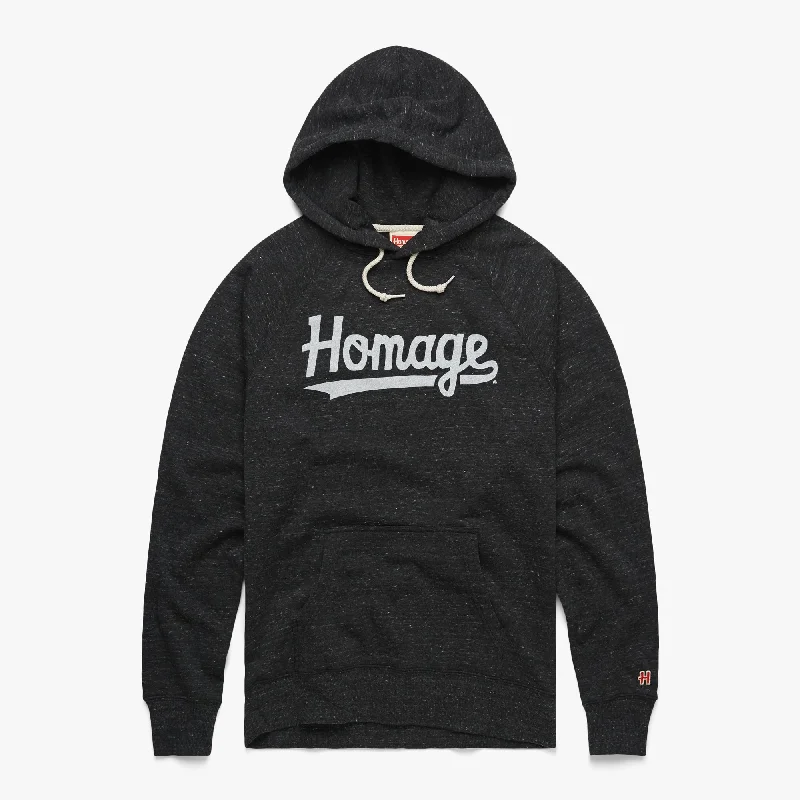 Men's Hoodies with Breathable FabricScript HOMAGE Hoodie