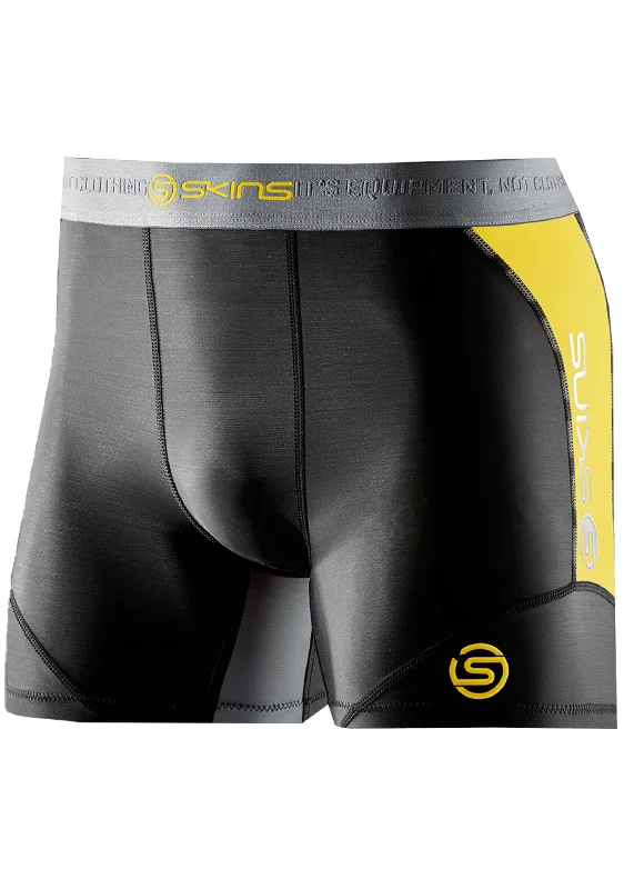 Skins DNAMIC Shorts Black/Citron Mens <br> DA99050099238