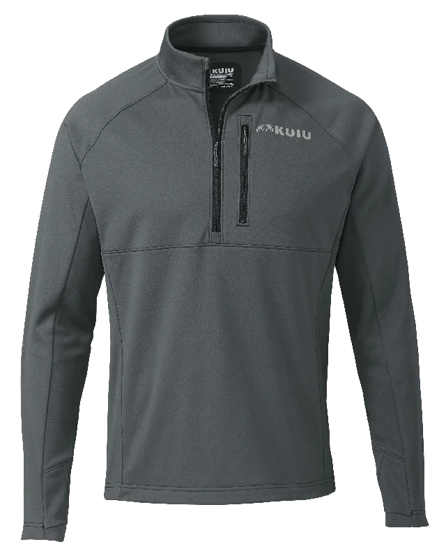 Men's Shirts with Snap ButtonsStrongFleece 190 Zip-T | Gunmetal