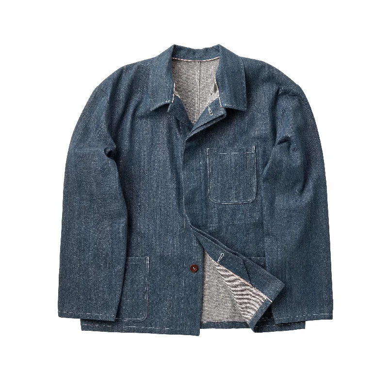 Men's Coats with ButtonsThe Bristol Harbourside Blue Denim Jacket