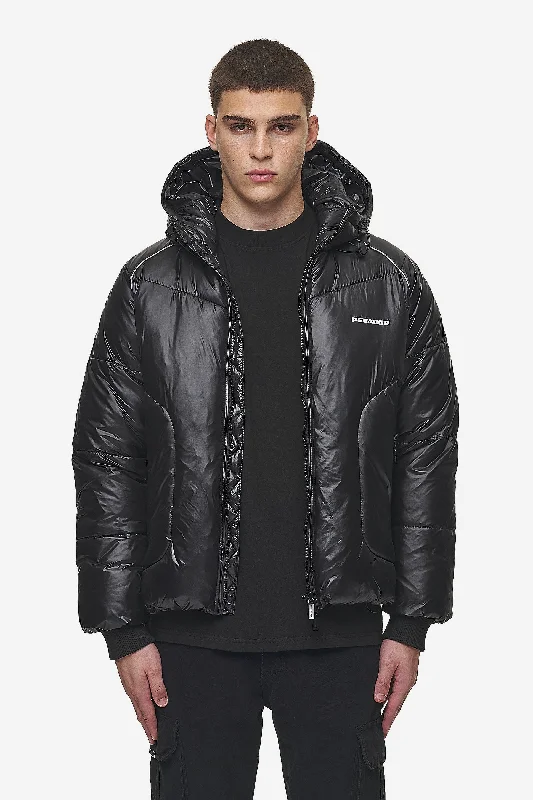 Men's Coats with Quilted LiningToby Raglan Puffer Jacket Black