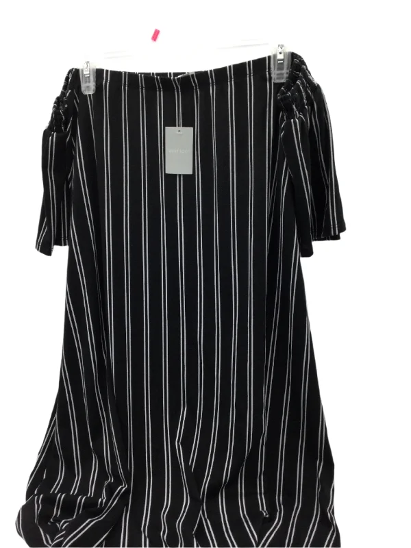 Men's Shirts with Lace-Up HemlinesWest Loop Striped Dress, Large