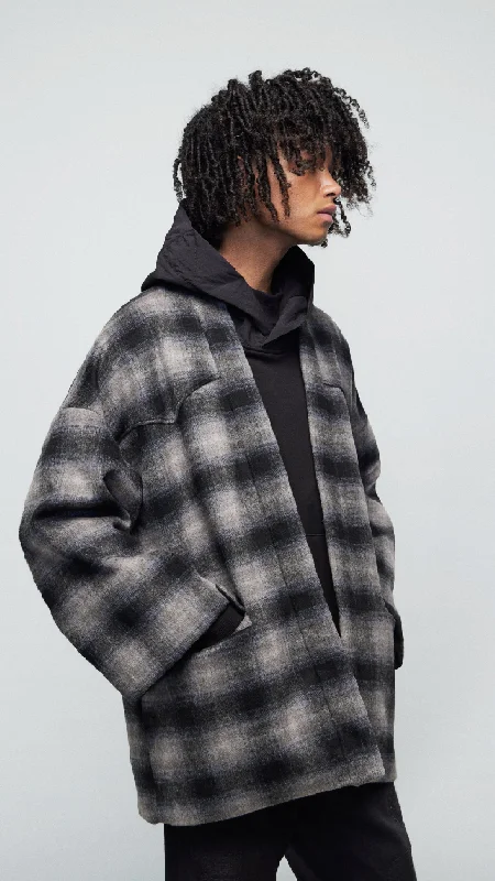 Men's Coats for Tall MenWoolen Kimono Jacket