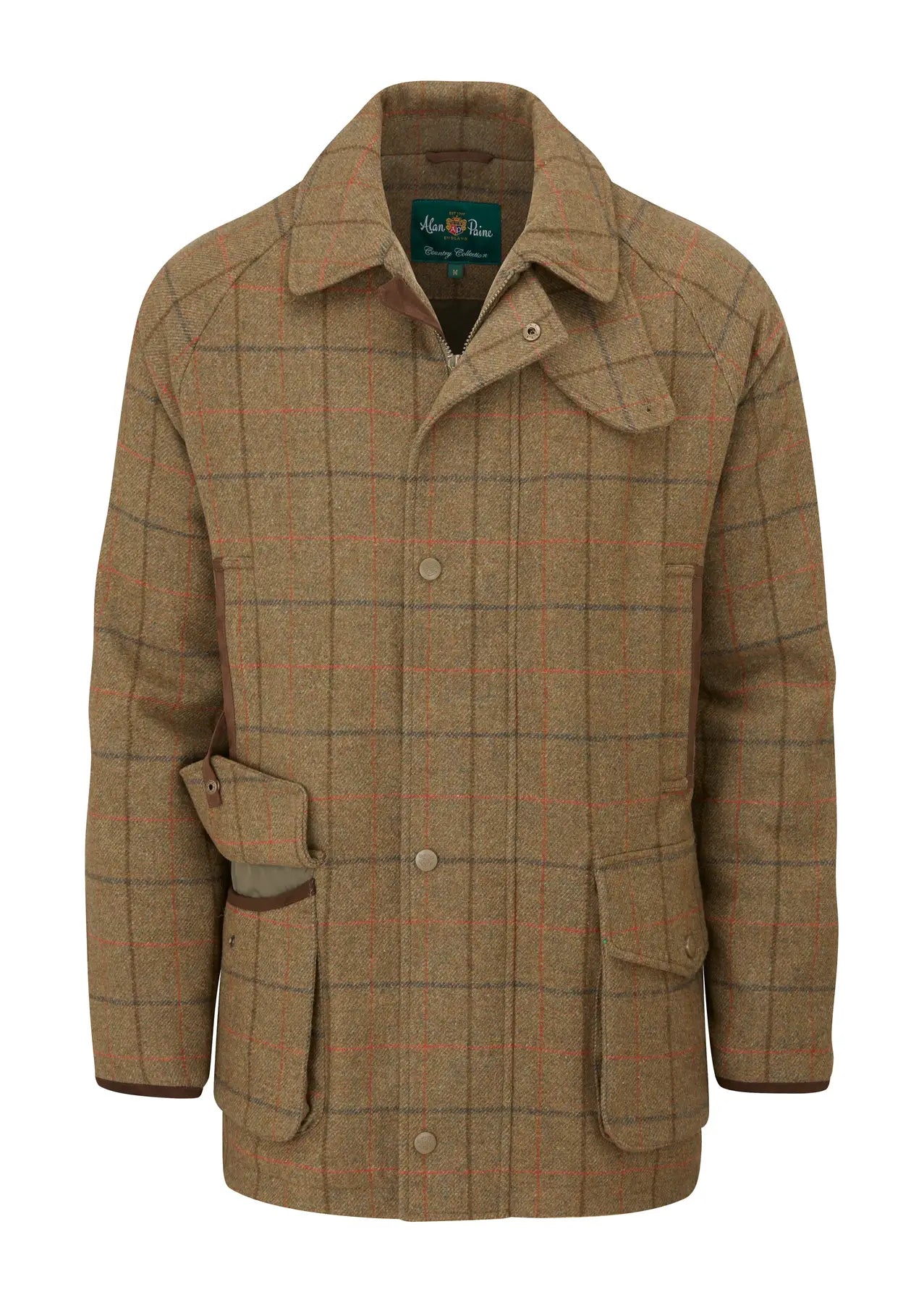 Men's Coats for HikingAlan Paine Combrook Men's Tweed Field Coat Thyme