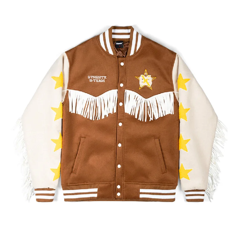 Men's Coats with Contrast StitchingB-Team Cowboy Varsity Jacket