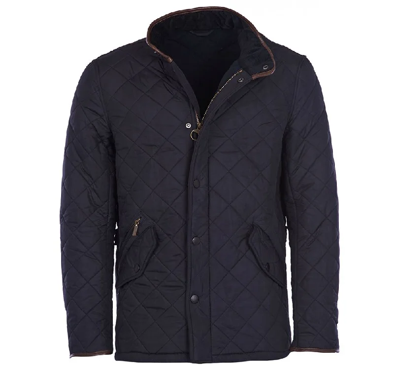 Men's Coats with Flannel LiningBarbour Navy Powell Quilted Jacket