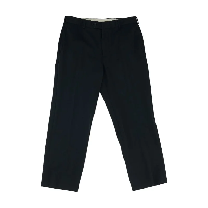 Men's Zippered Pants for SecurityBlack Solid Chino Pants