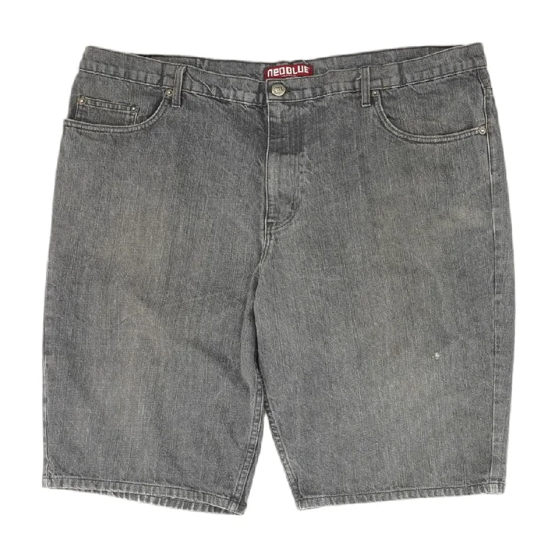 Casual Men's ChinosBlack Solid Denim Shorts