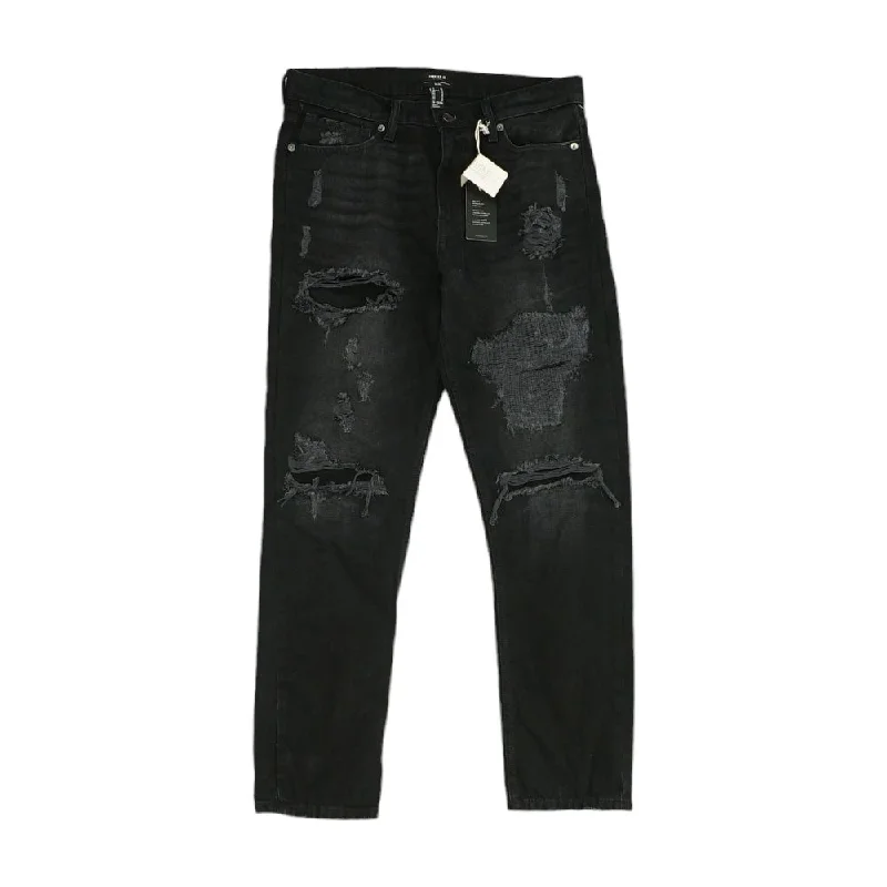 Layered Men's OverallsBlack Solid Slim Jeans