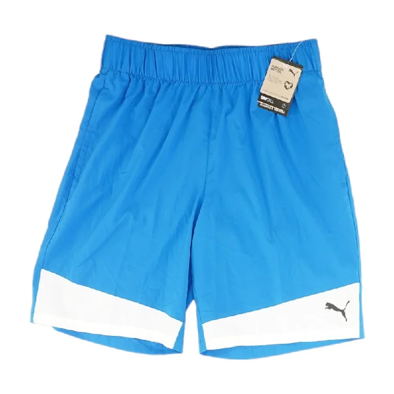 Men's Pants with Functional PocketsBlue Solid Active Shorts